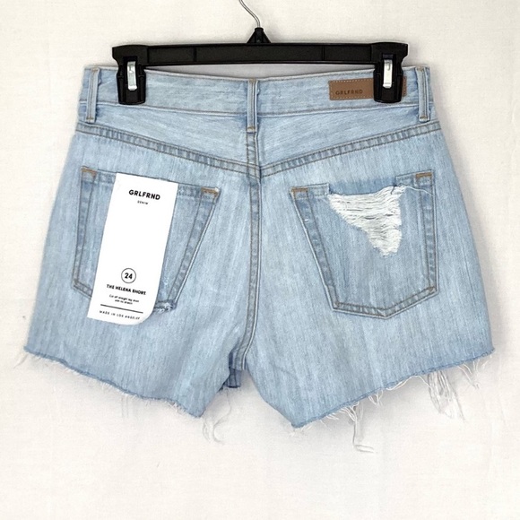 GRLFRND Helena High Rise Shorts in MY WAY SIZE 24 NWT - Picture 5 of 12